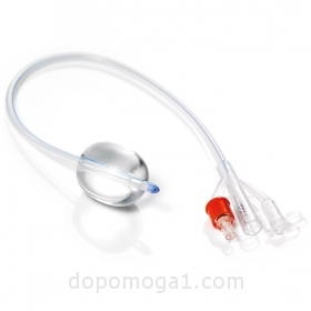 Катетер Фолея силіконовий, 3-ходовий “MEDICARE”, розмір Fr 22